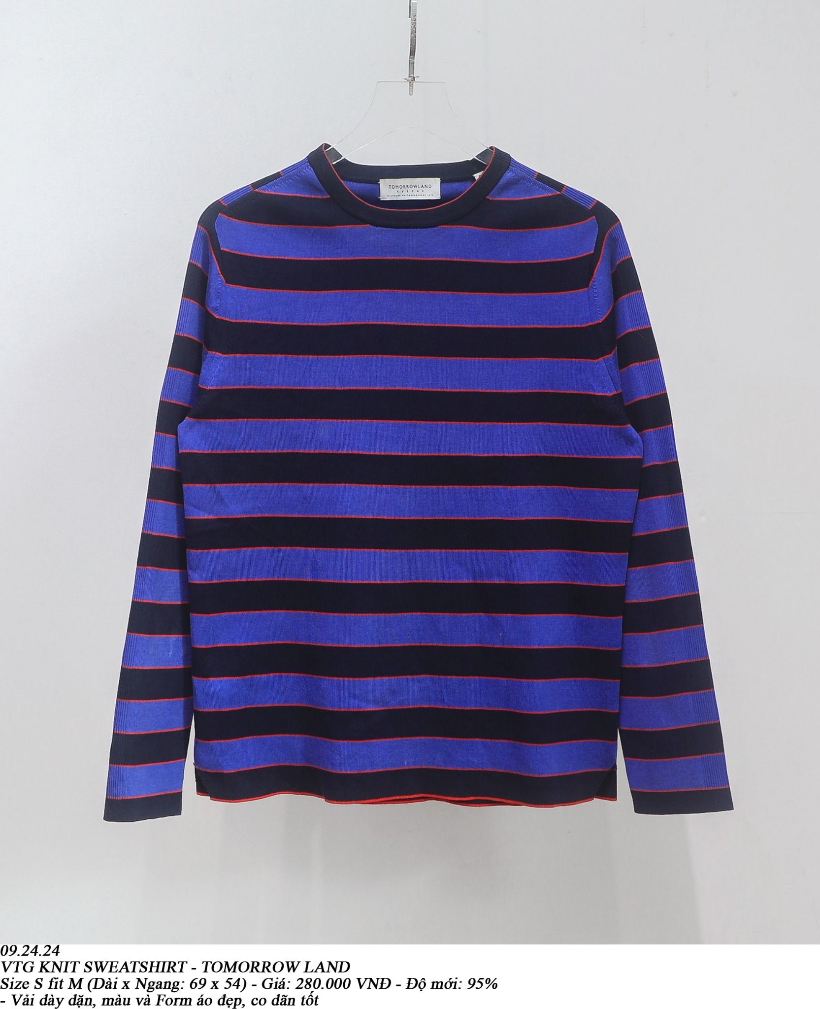  09.24.24 - VTG KNIT SWEATSHIRT - TOMORROW LAND 