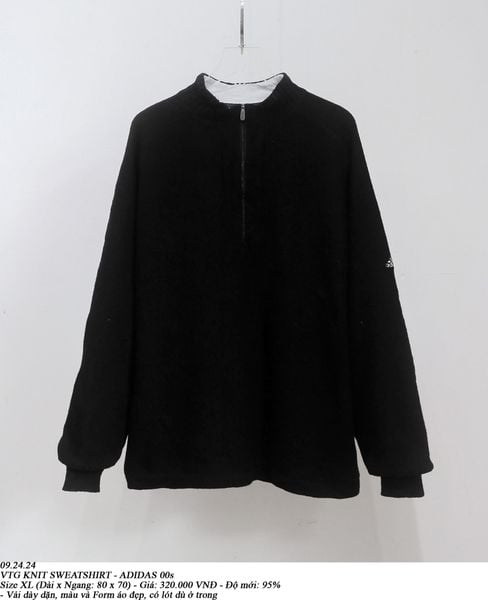  09.24.24 - VTG KNIT SWEATSHIRT - ADIDAS 00s 