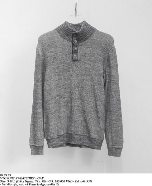  09.24.24 - VTG KNIT SWEATSHIRT - GAP 