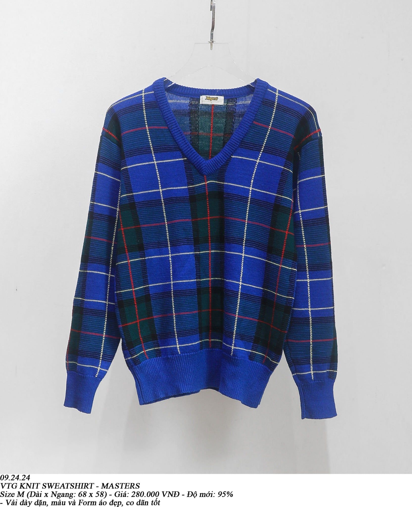  09.24.24 - VTG KNIT SWEATSHIRT - MASTERS 