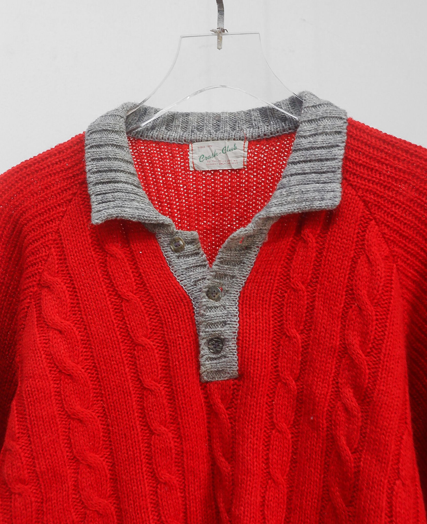 09.24.24 - VTG KNIT SWEATSHIRT - CRASH CLUB 