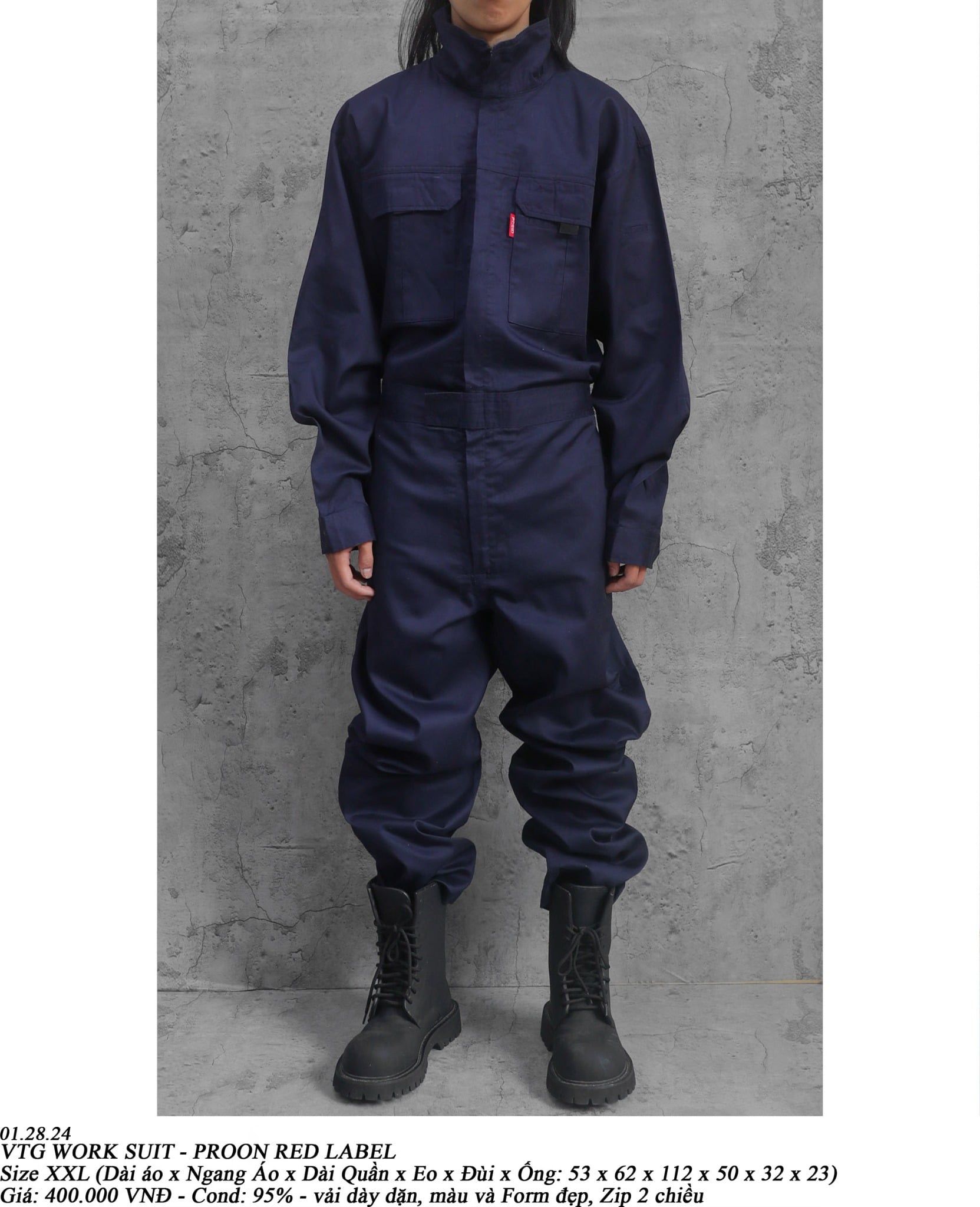  01.28.24 - VTG WORK SUIT - PROON RED LABEL 