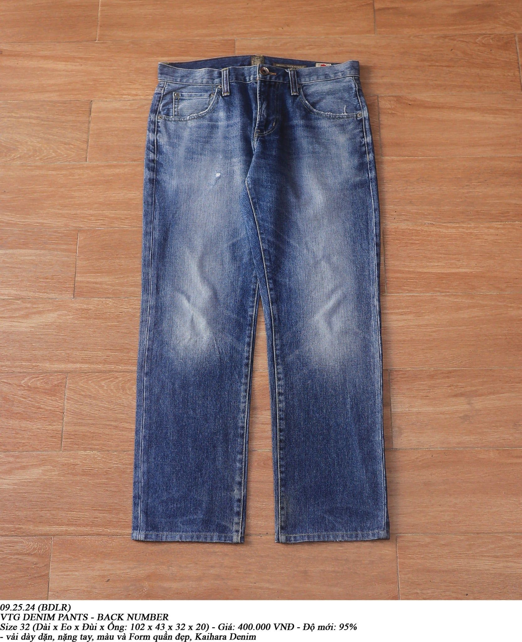  09.25.24 - VTG DENIM PANTS - BACK NUMBER 