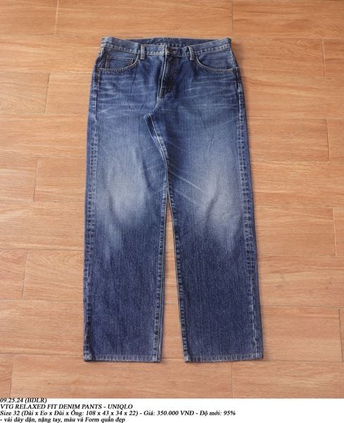  09.25.24 - VTG RELAXED FIT DENIM PANTS - UNIQLO 