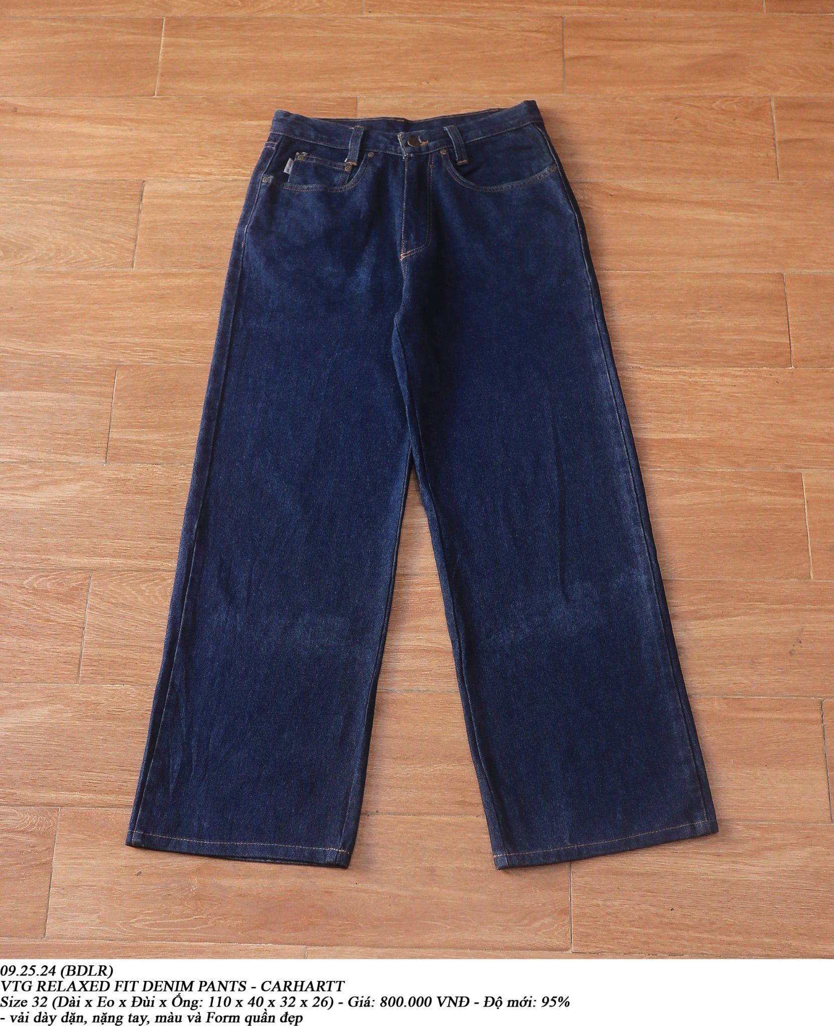  09.25.24 - VTG RELAXED FIT DENIM PANTS - CARHARTT 