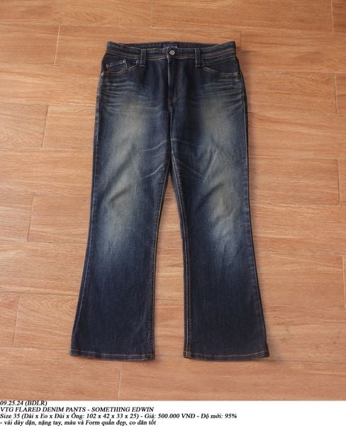  09.25.24 - VTG FLARED DENIM PANTS - SOMETHING EDWIN 