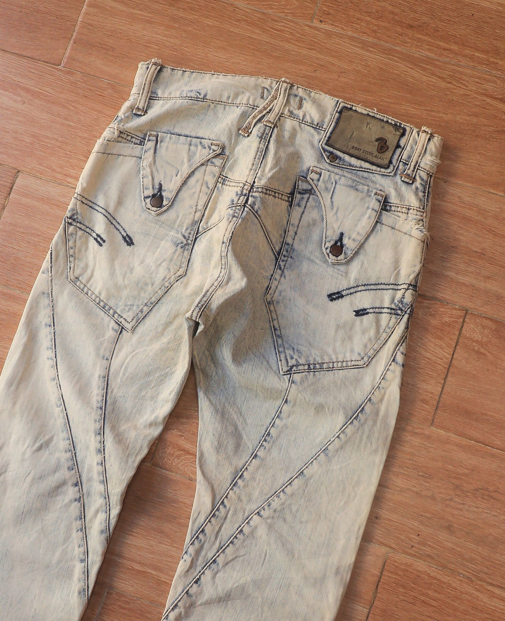  09.25.24 - VTG PUNK DENIM PANTS - BRAY STEVE ALAN 
