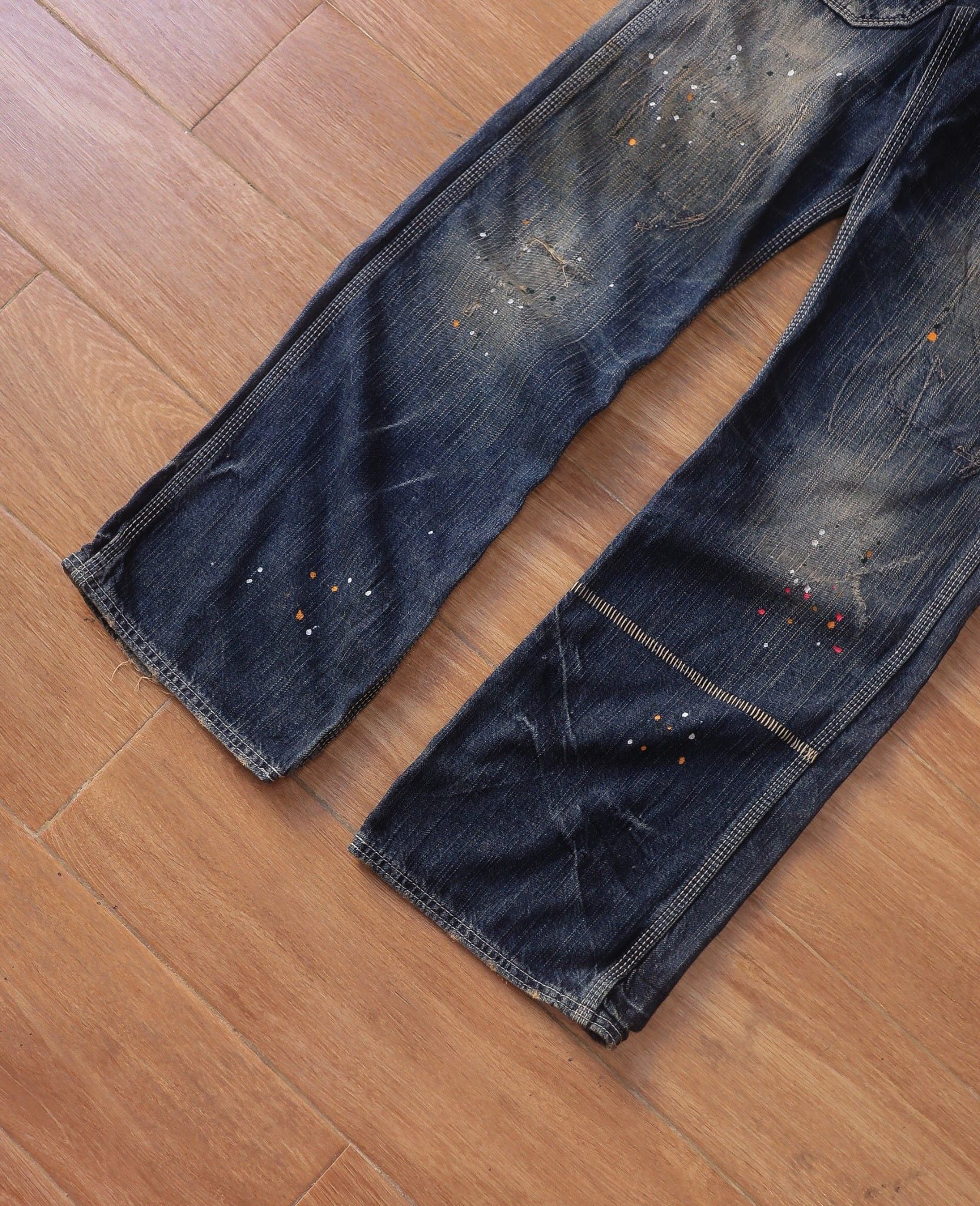  09.25.24 - VTG PUNK DENIM PANTS - LIBERTO XXX 
