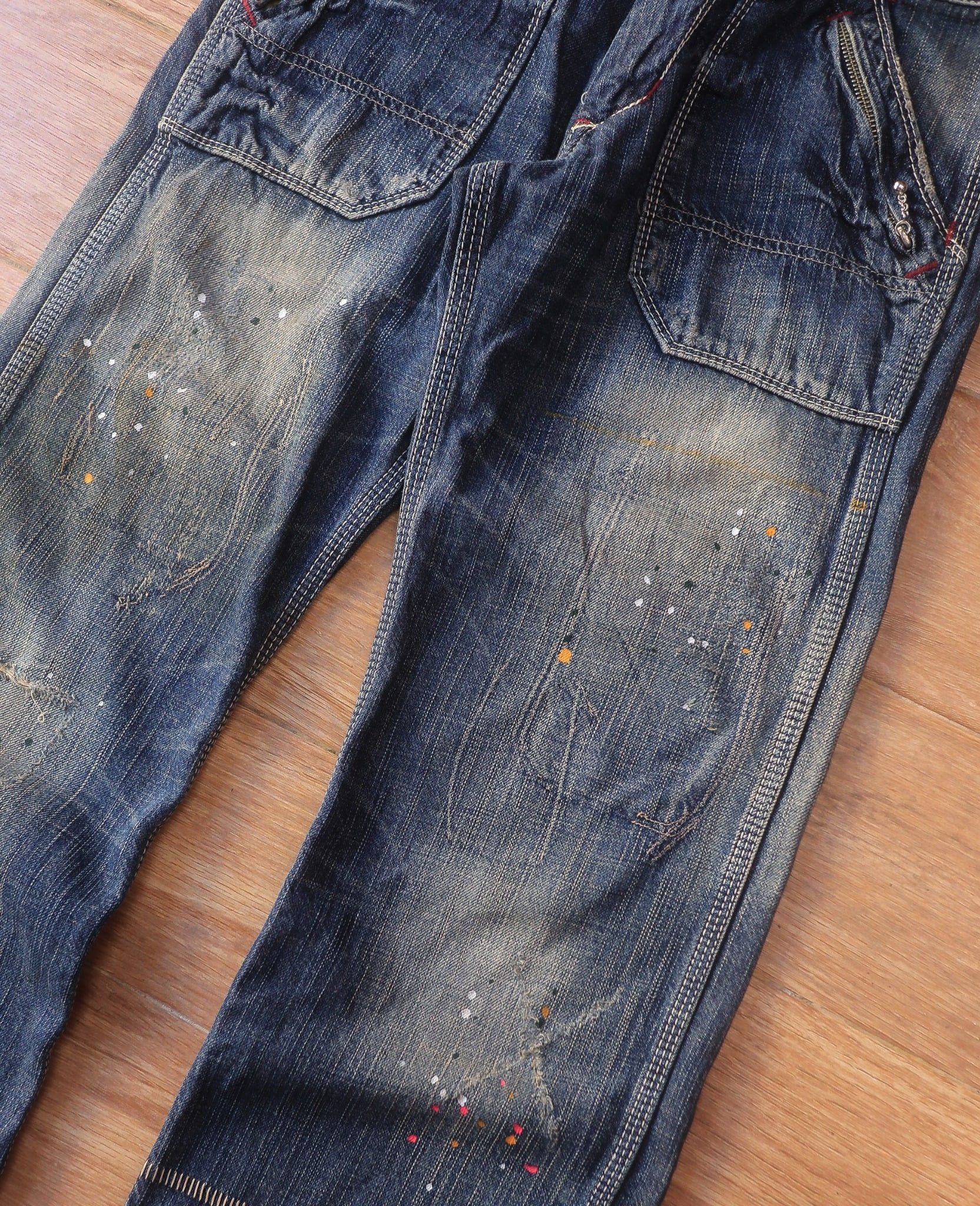  09.25.24 - VTG PUNK DENIM PANTS - LIBERTO XXX 