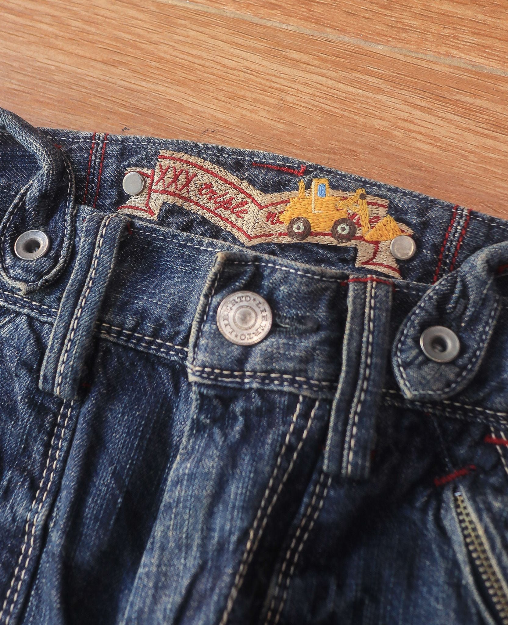  09.25.24 - VTG PUNK DENIM PANTS - LIBERTO XXX 