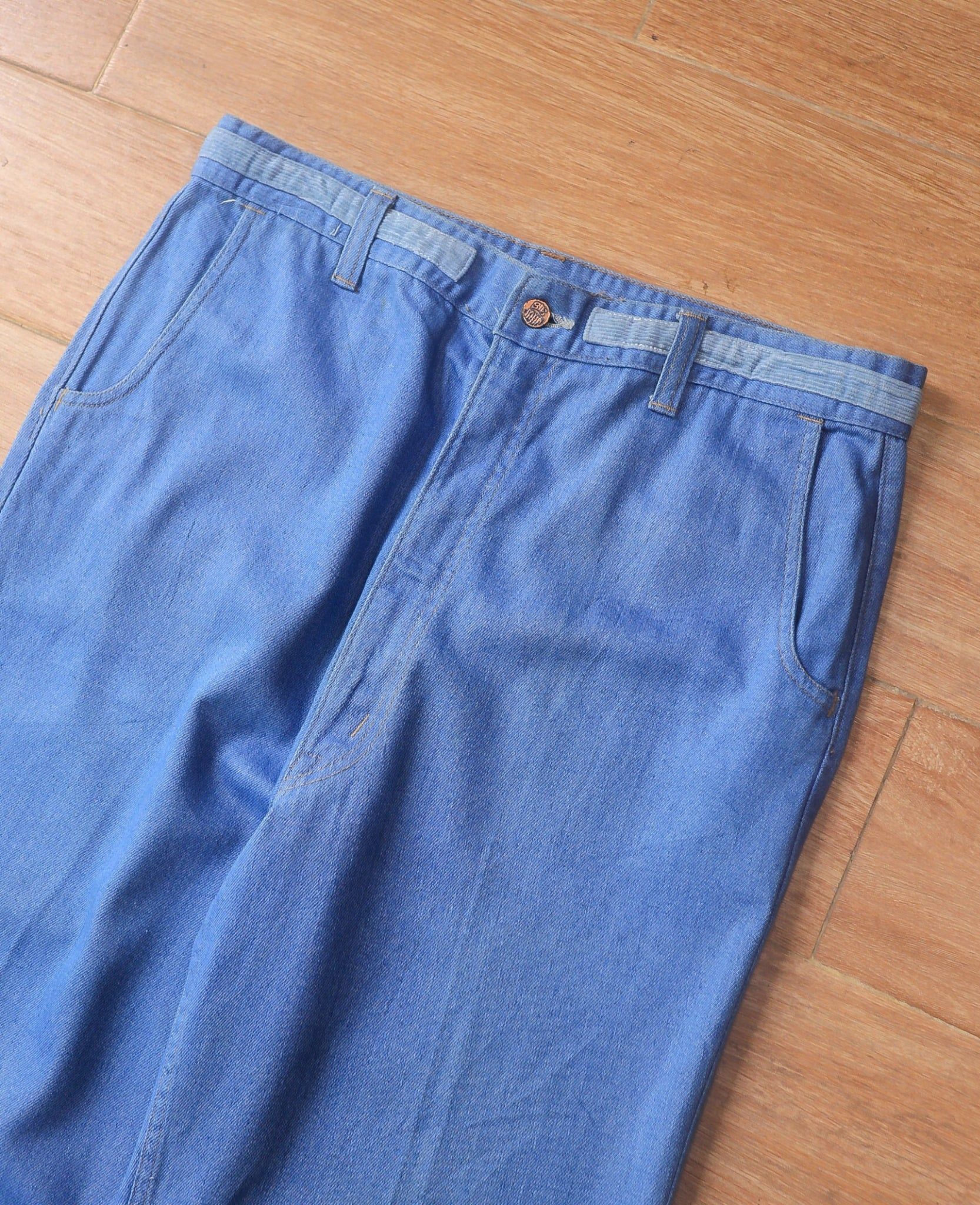  09.27.24 - VTG WIDE FIT DENIM PANTS - BIG JOHN ZOOM UP 