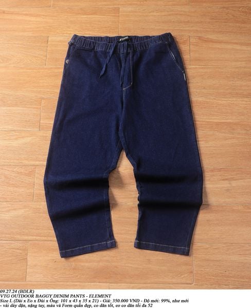  09.27.24 - VTG OUTDOOR BAGGY DENIM PANTS - ELEMENT 