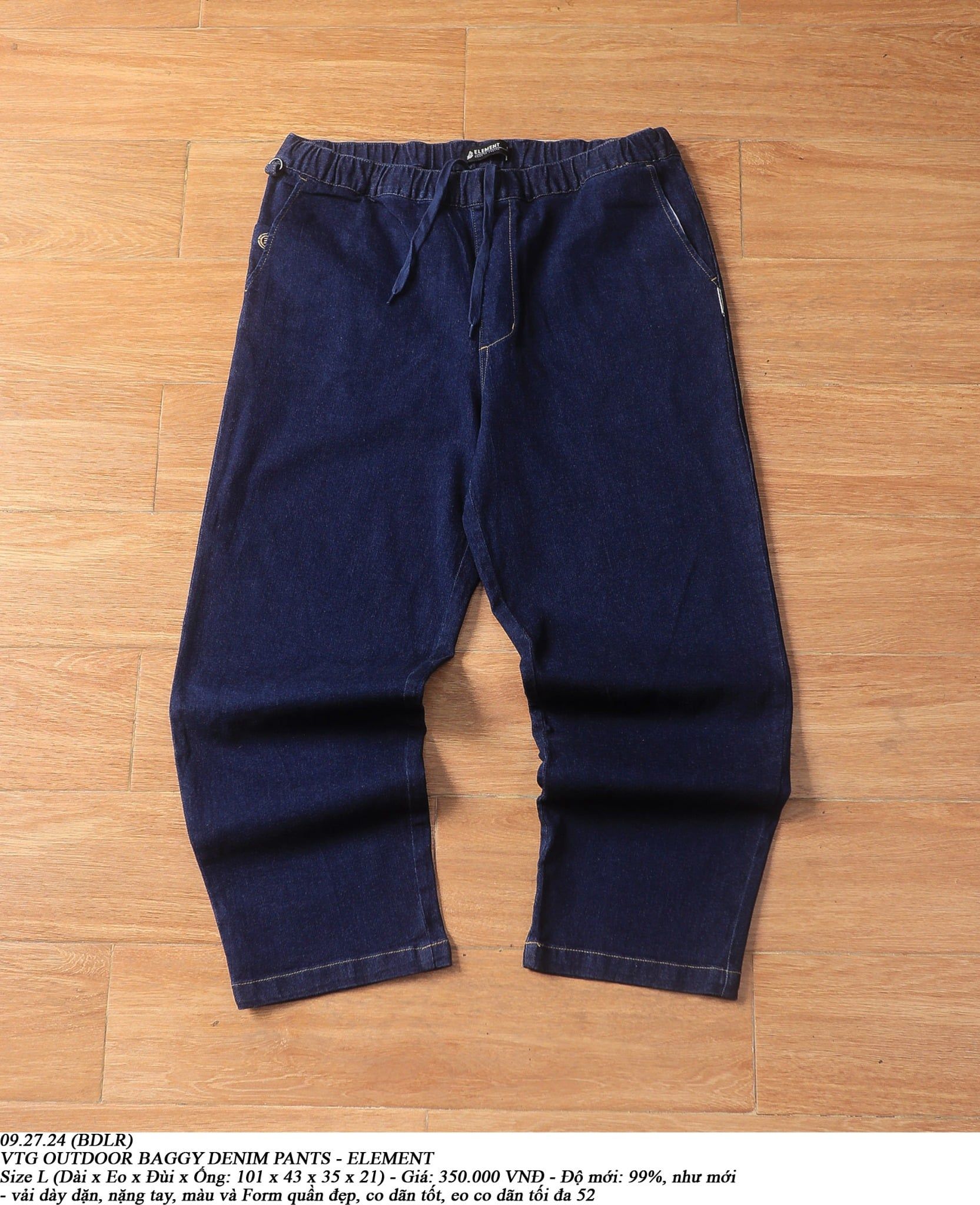  09.27.24 - VTG OUTDOOR BAGGY DENIM PANTS - ELEMENT 