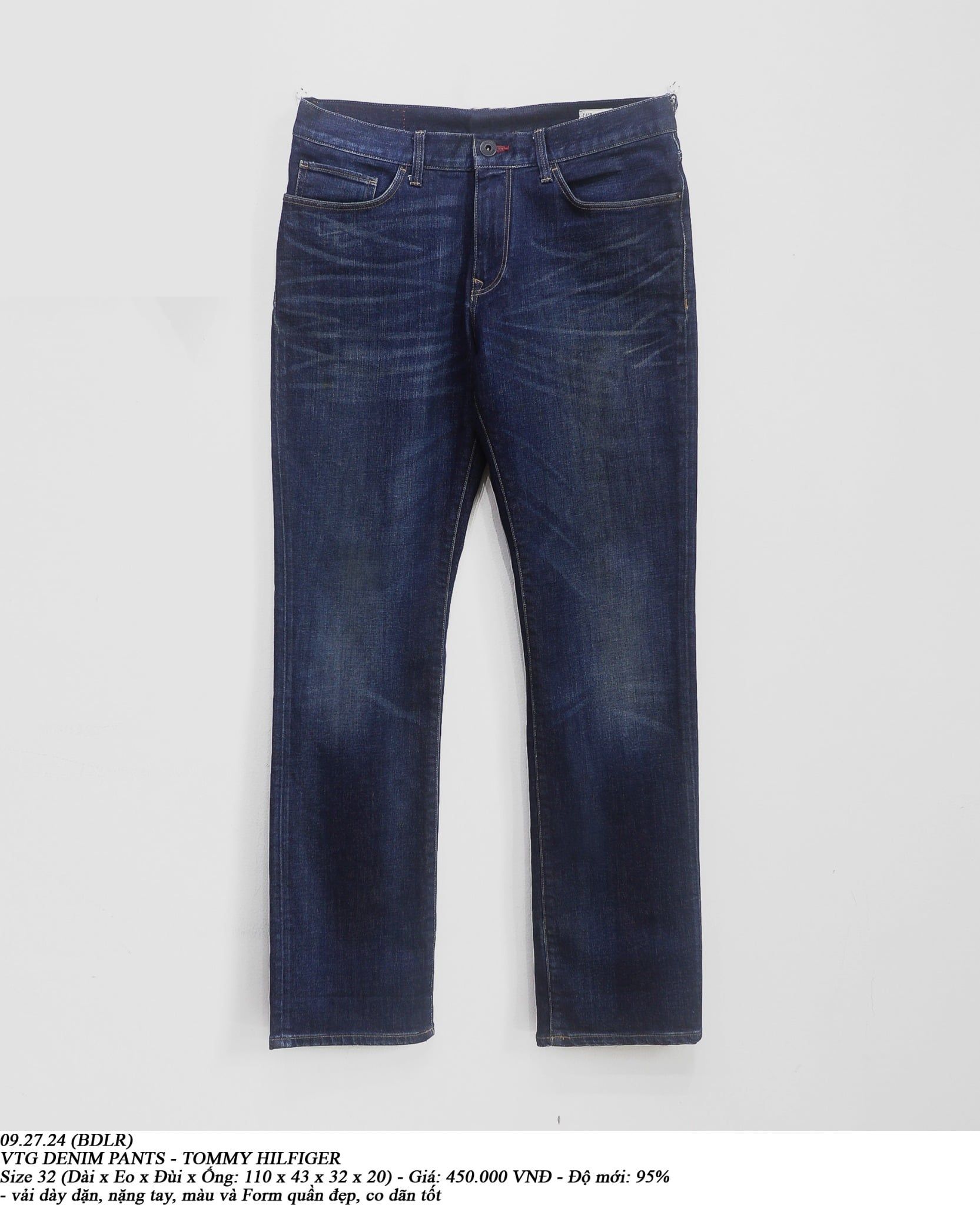  09.27.24 - VTG DENIM PANTS - TOMMY HILFIGER 