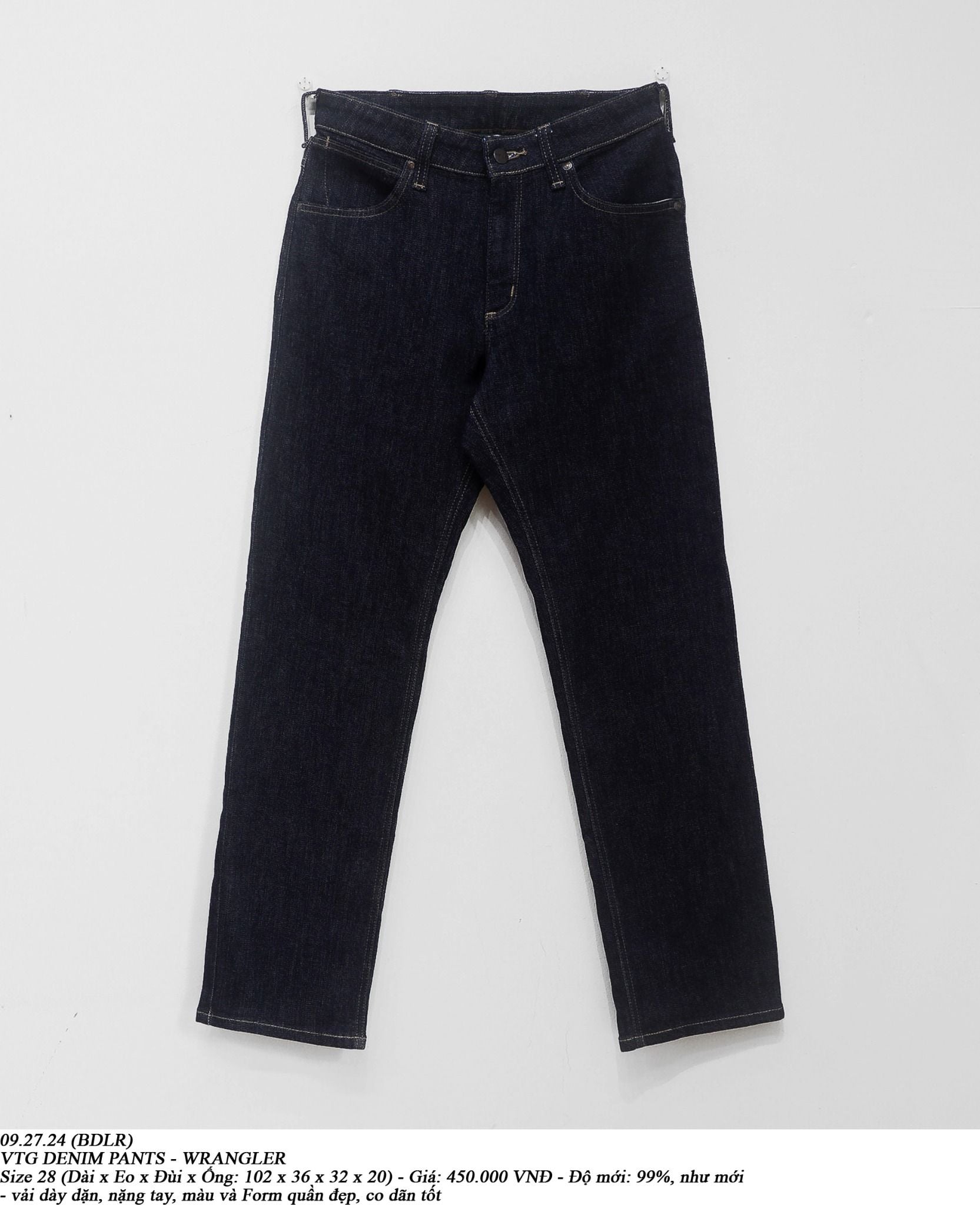 09.27.24 - VTG DENIM PANTS - WRANGLER 