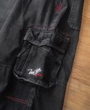  09.30.24 - VTG BAGGY DENIM CARGO PANTS - W & SB 