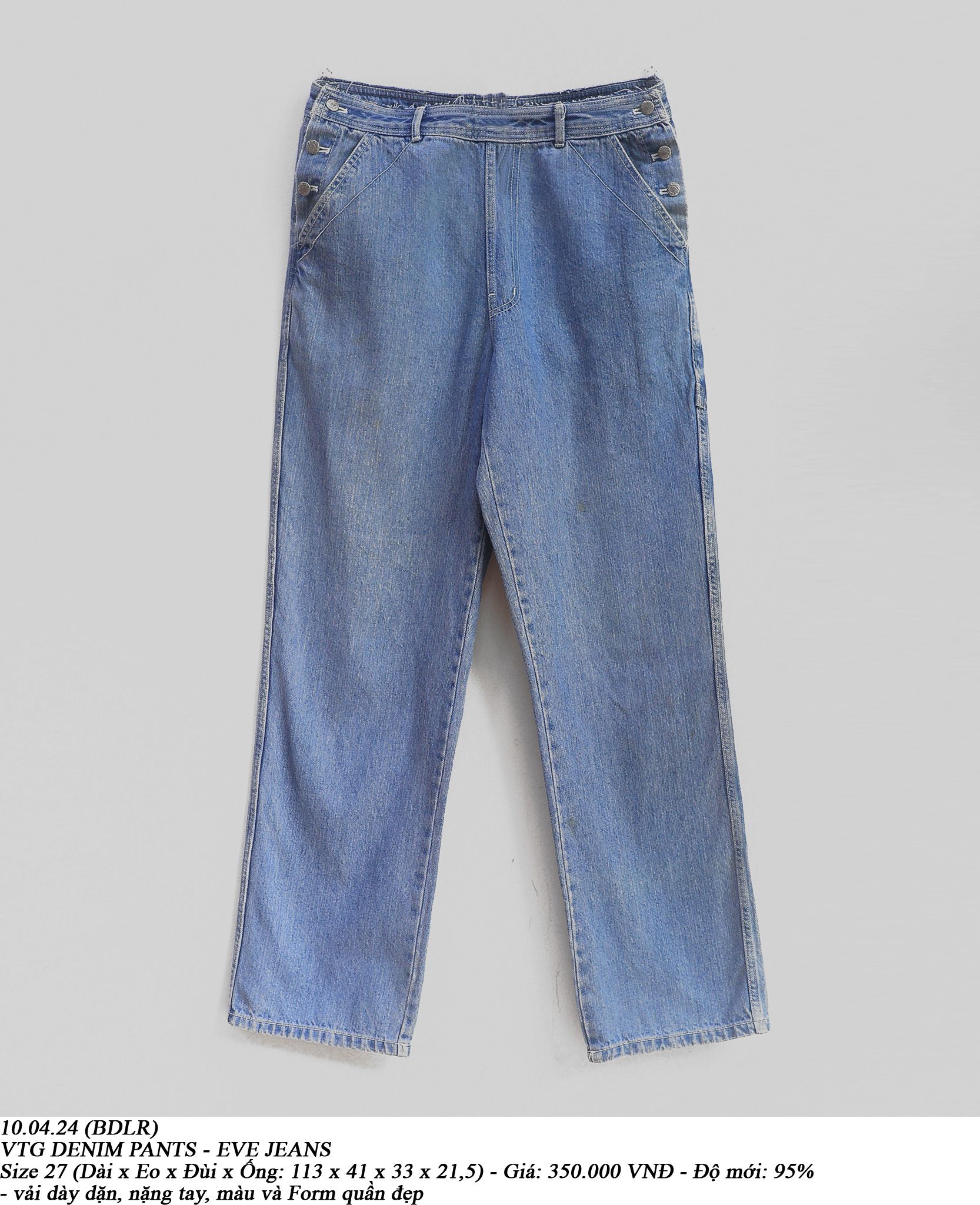  10.04.24 - VTG DENIM PANTS - EVE JEANS 
