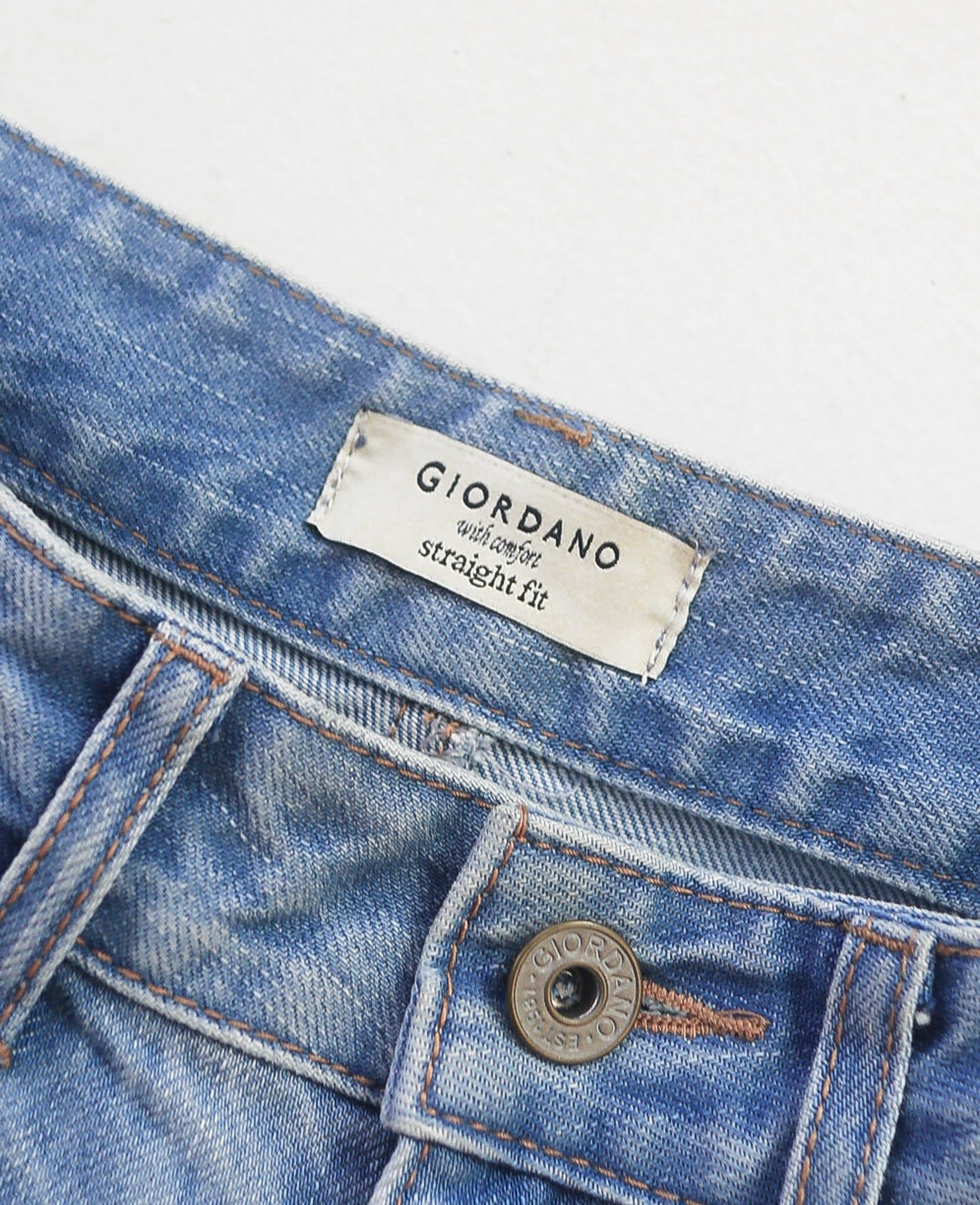  10.04.24 - VTG STRAIGHT FIT DENIM PANTS - GIORDANO 