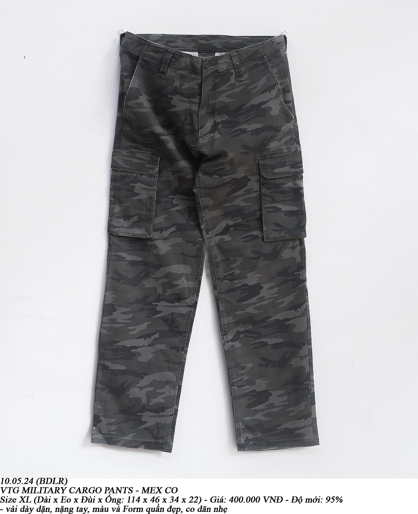  10.05.24 - VTG MILITARY CARGO PANTS - MEX CO 