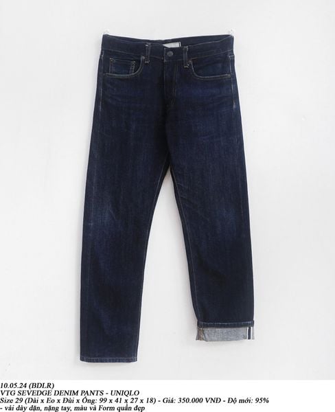  10.05.24 - VTG SELVEDGE DENIM PANTS - UNIQLO 