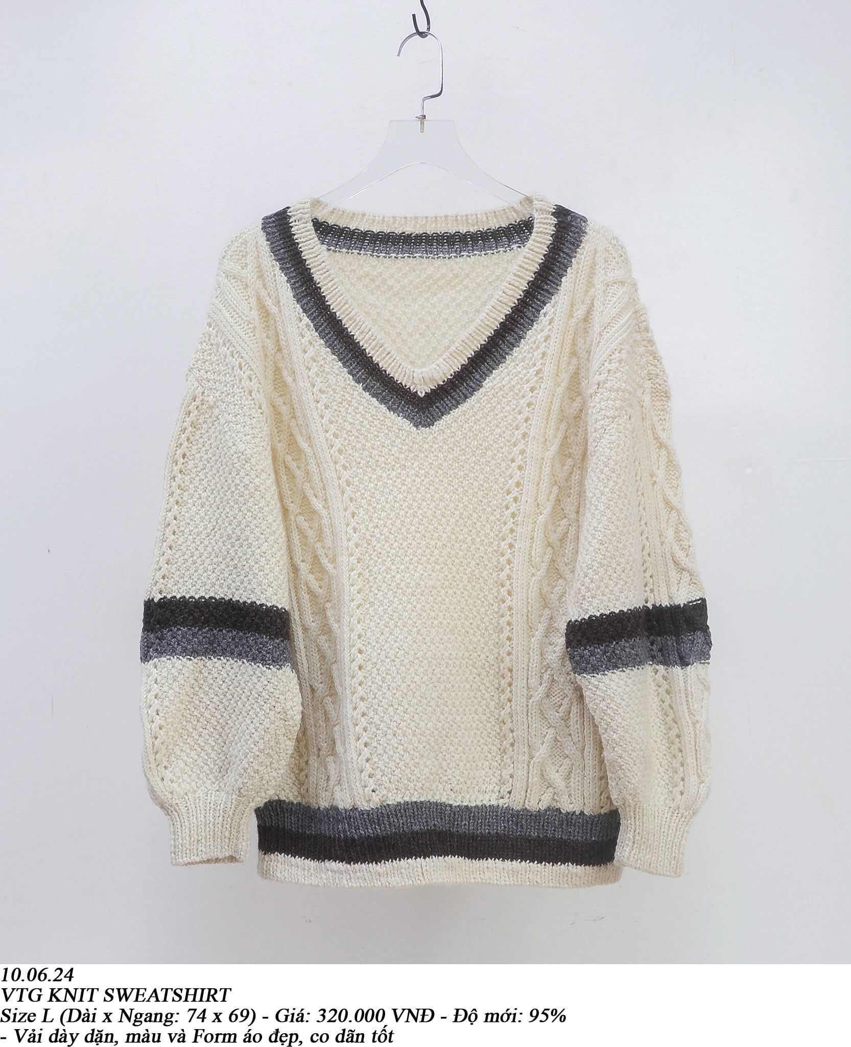  10.06.24 - VTG KNIT SWEATSHIRT 