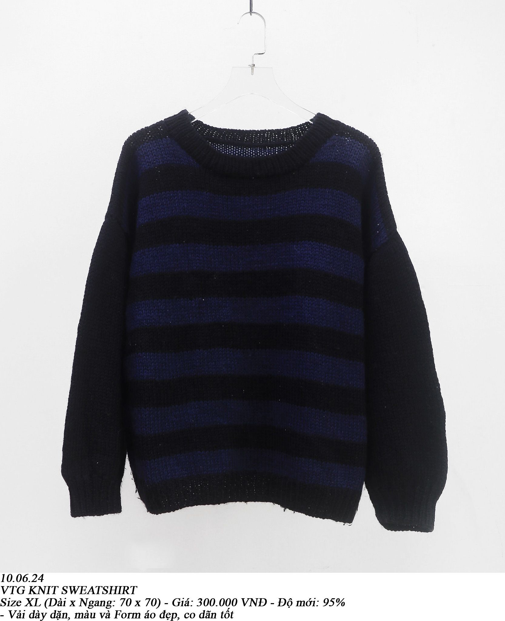  10.06.24 - VTG KNIT SWEATSHIRT 