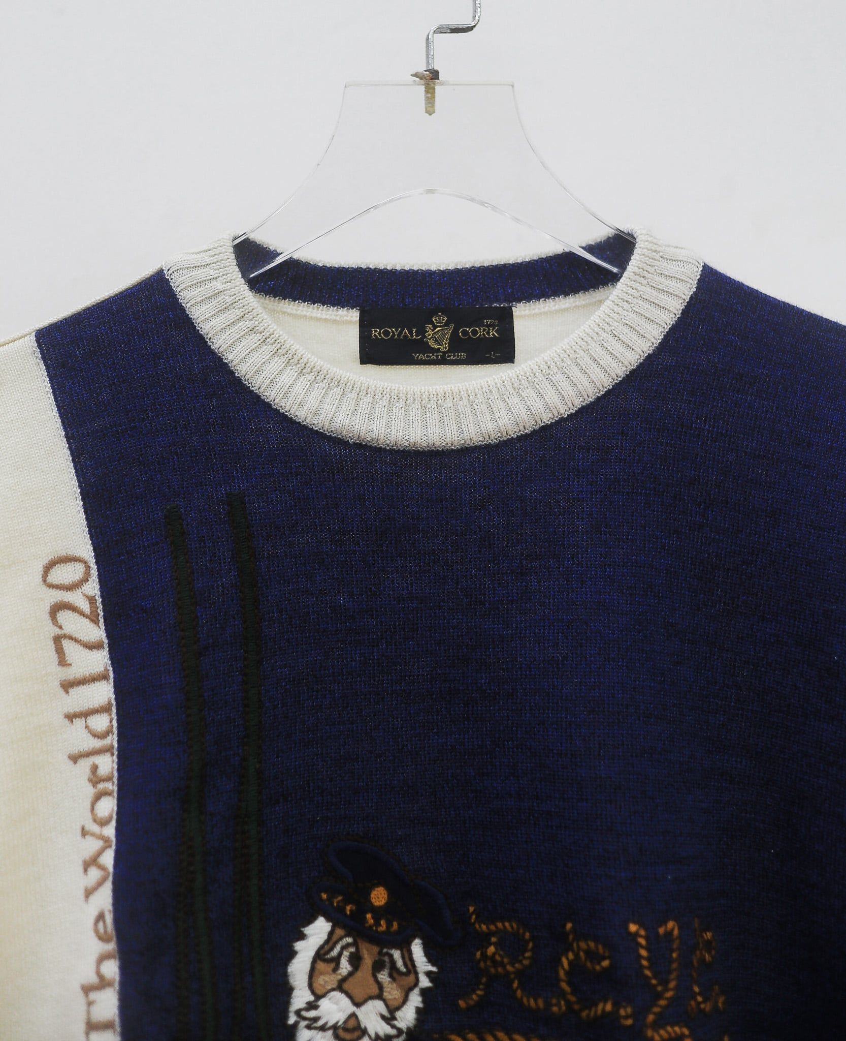  10.06.24 - VTG KNIT SWEATSHIRT - ROYAL CORK 