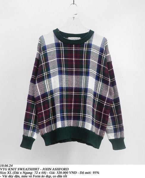  10.06.24 - VTG KNIT SWEATSHIRT - JOHN ASHFORD 