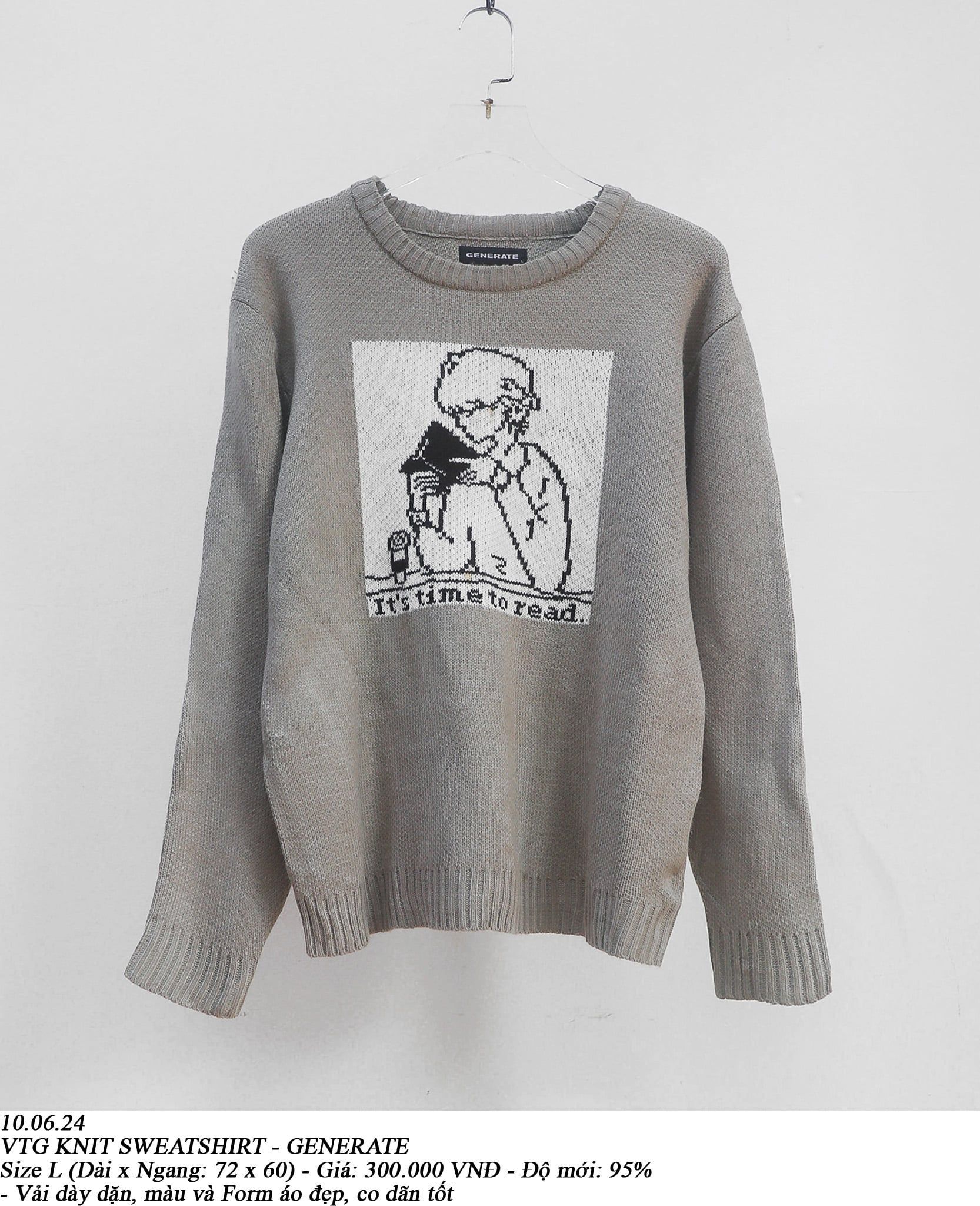  10.06.24 - VTG KNIT SWEATSHIRT - GENERATE 