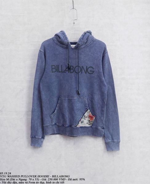  03.19.24 - VTG WASHED PULLOVER HOODIE - BILLABONG 