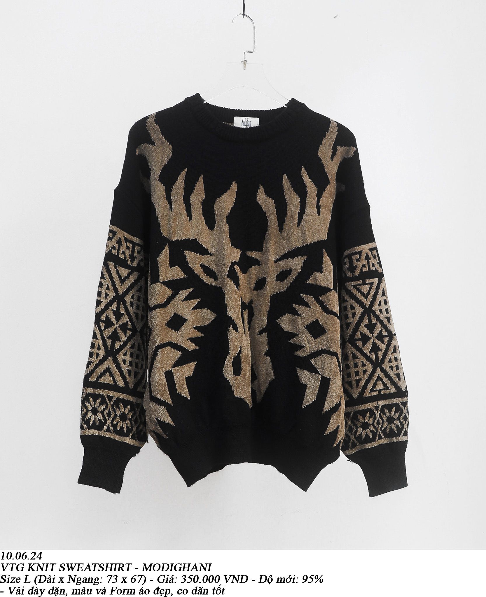  10.06.24 - VTG KNIT SWEATSHIRT - MODIGHANI 
