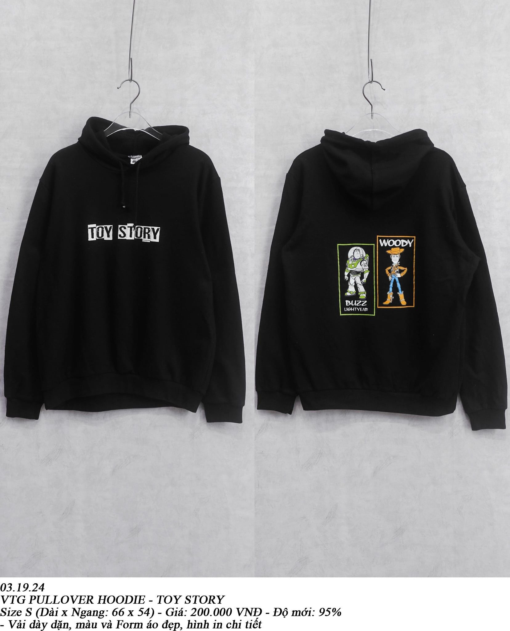  03.19.24 - VTG PULLOVER HOODIE - TOY STORY 