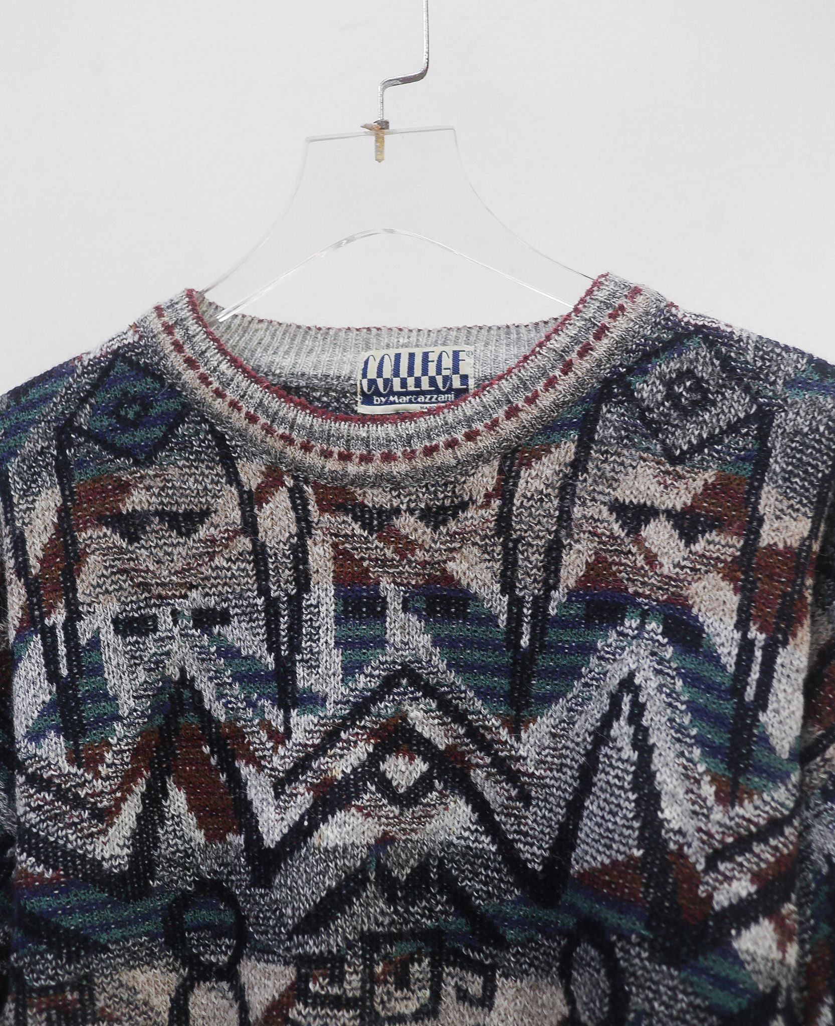  10.06.24 - VTG KNIT SWEATSHIRT - COLLEGE by MARCAZZANI 