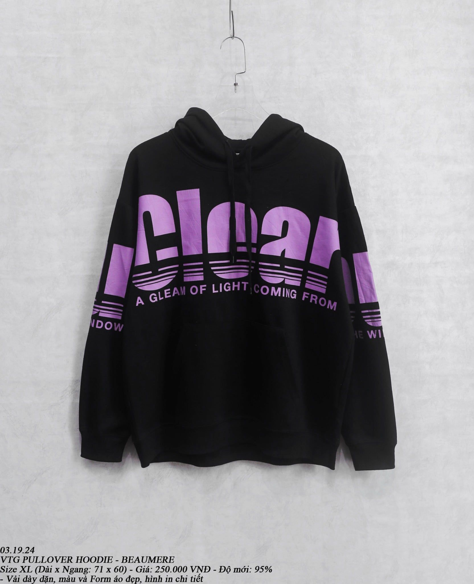  03.19.24 - VTG PULLOVER HOODIE - BEAUMERE 