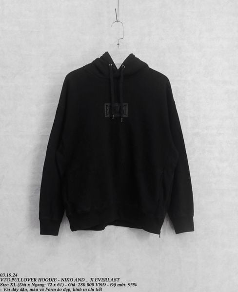  03.19.24 - VTG PULLOVER HOODIE - NIKO AND... X EVERLAST 