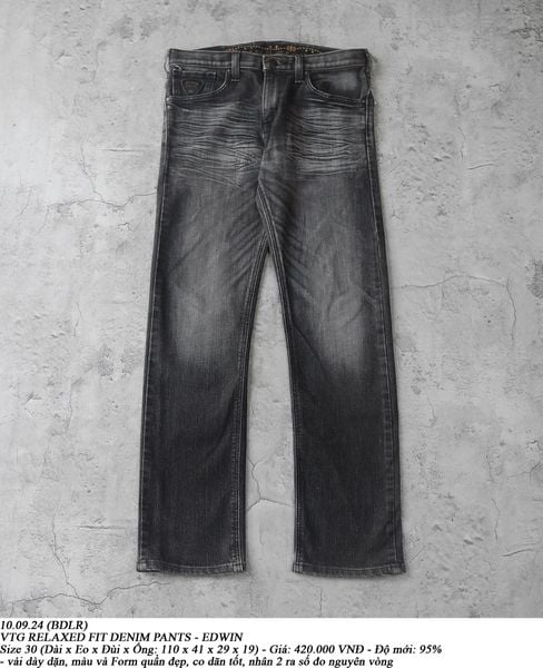  10.09.24 - VTG RELAXED FIT DENIM PANTS - EDWIN 