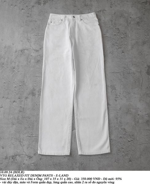  10.09.24 - VTG RELAXED FIT DENIM PANTS - E-LAND 