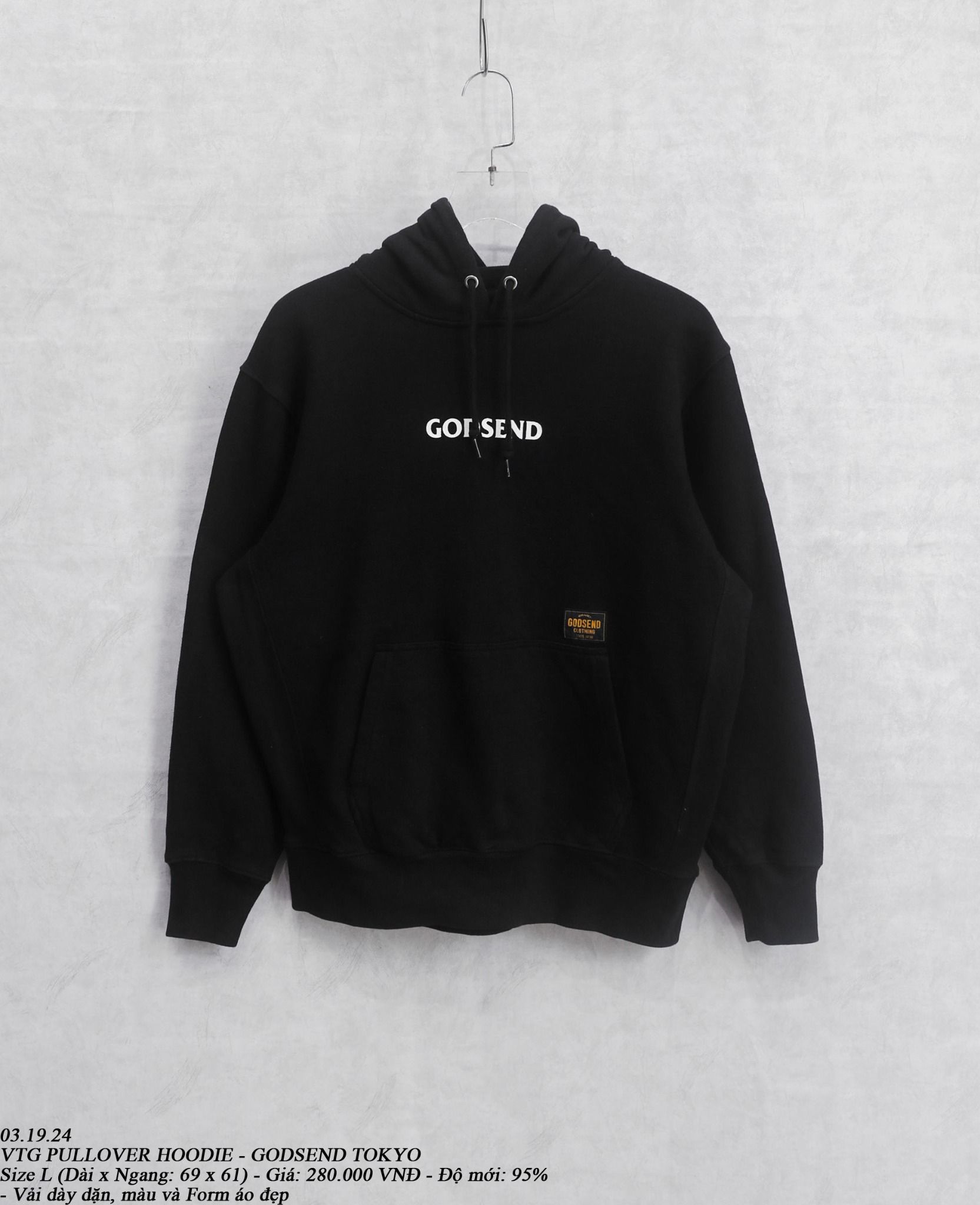  03.19.24 - VTG PULLOVER HOODIE - GODSENT TOKYO 