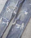  10.09.24 - VTG DESTROYED DENIM PANTS - H&M DIVIDED 