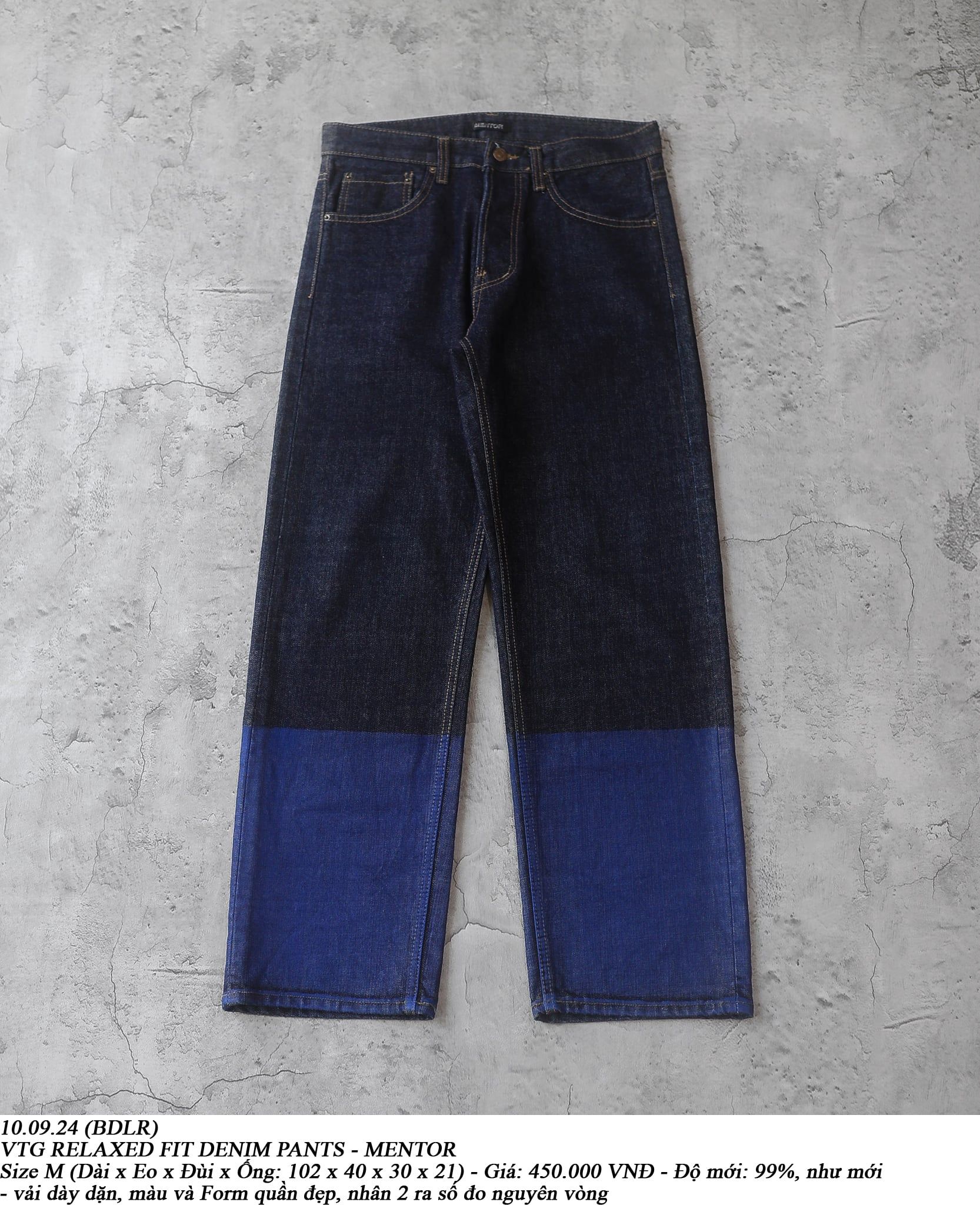  10.09.24 - VTG RELAXED FIT DENIM PANTS - MENTOR 