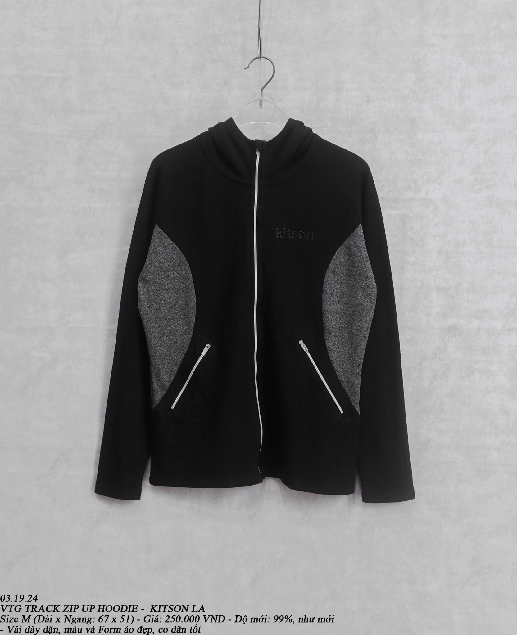  03.19.24 - VTG TRACK ZIP UP HOODIE - KITSON LA 