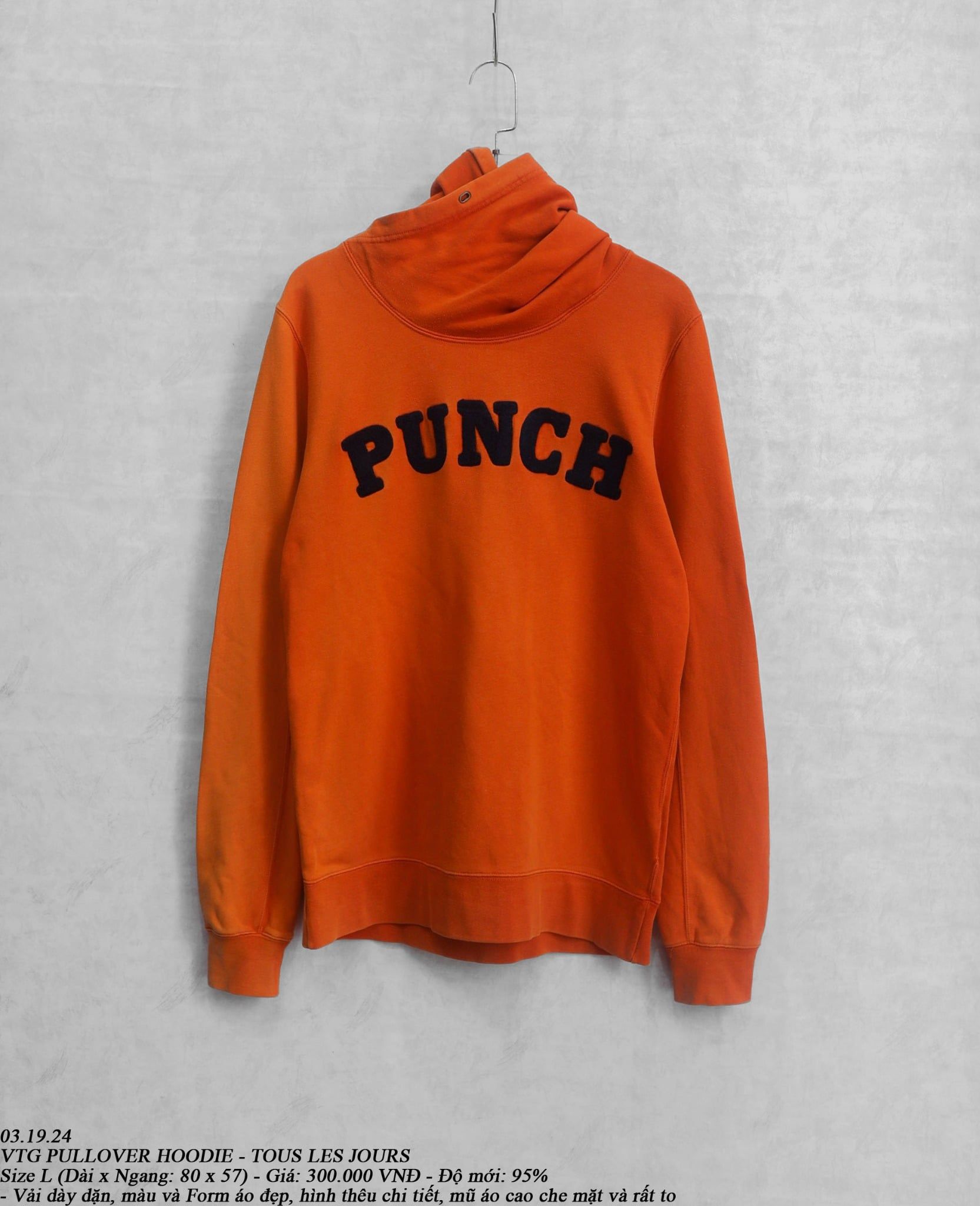  03.19.24 - VTG PULLOVER HOODIE - TOUS LES JOURS 