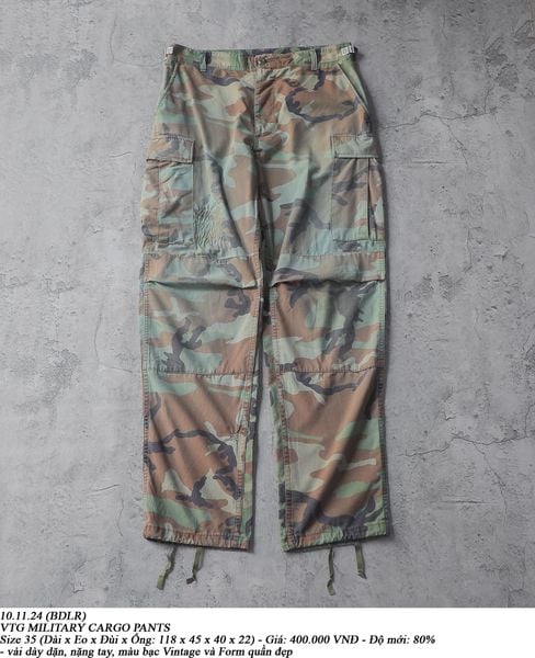  10.11.24 - VTG MILITARY CARGO PANTS 