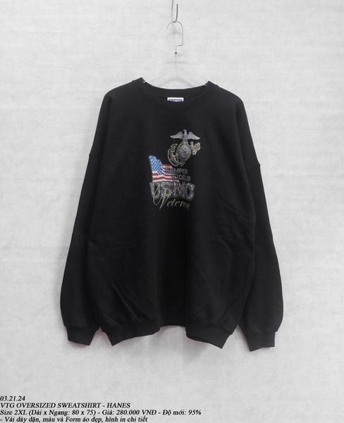  03.21.24 - VTG OVERSIZED SWEATSHIRT - HANES 