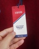  03.21.24 - VTG OVERSIZED ZIP NECK FLEECE SWEATSHIRT - IZOD 