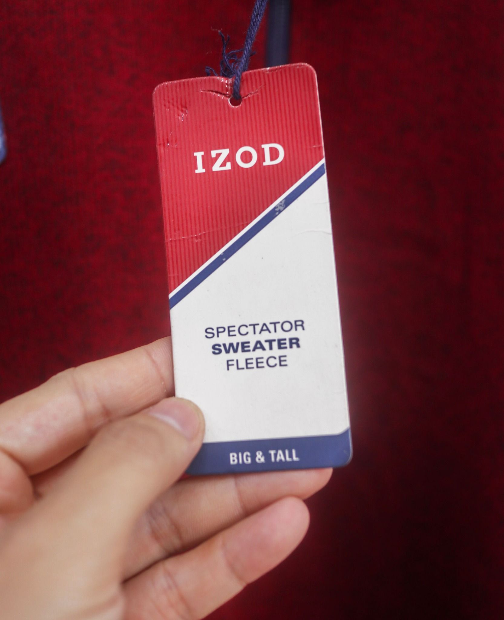  03.21.24 - VTG OVERSIZED ZIP NECK FLEECE SWEATSHIRT - IZOD 