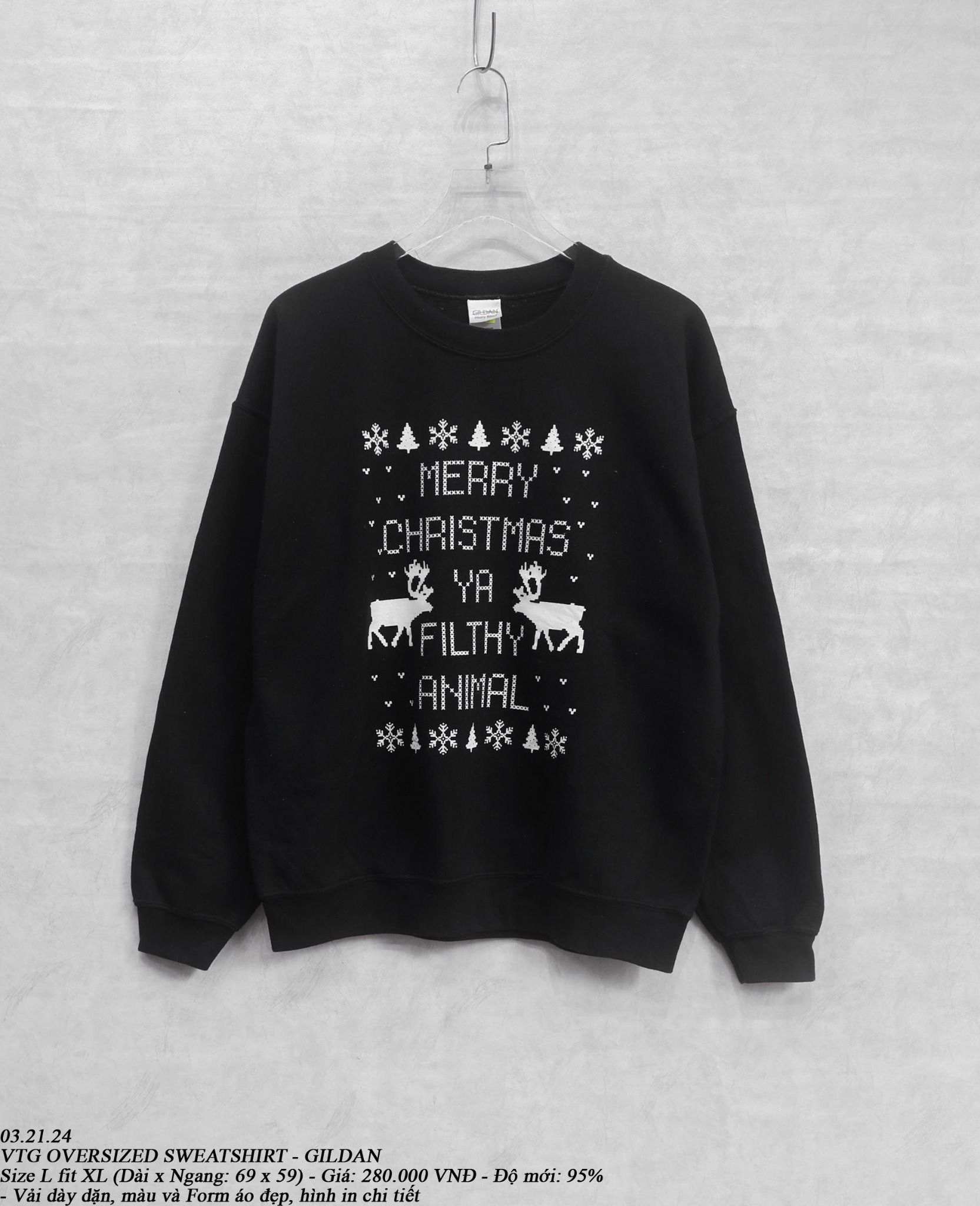  03.21.24 - VTG OVERSIZED SWEATSHIRT - GILDAN 