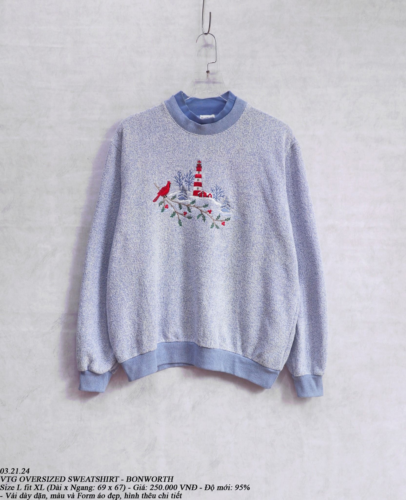  03.21.24 - VTG OVERSIZED SWEATSHIRT - BONWORTH 