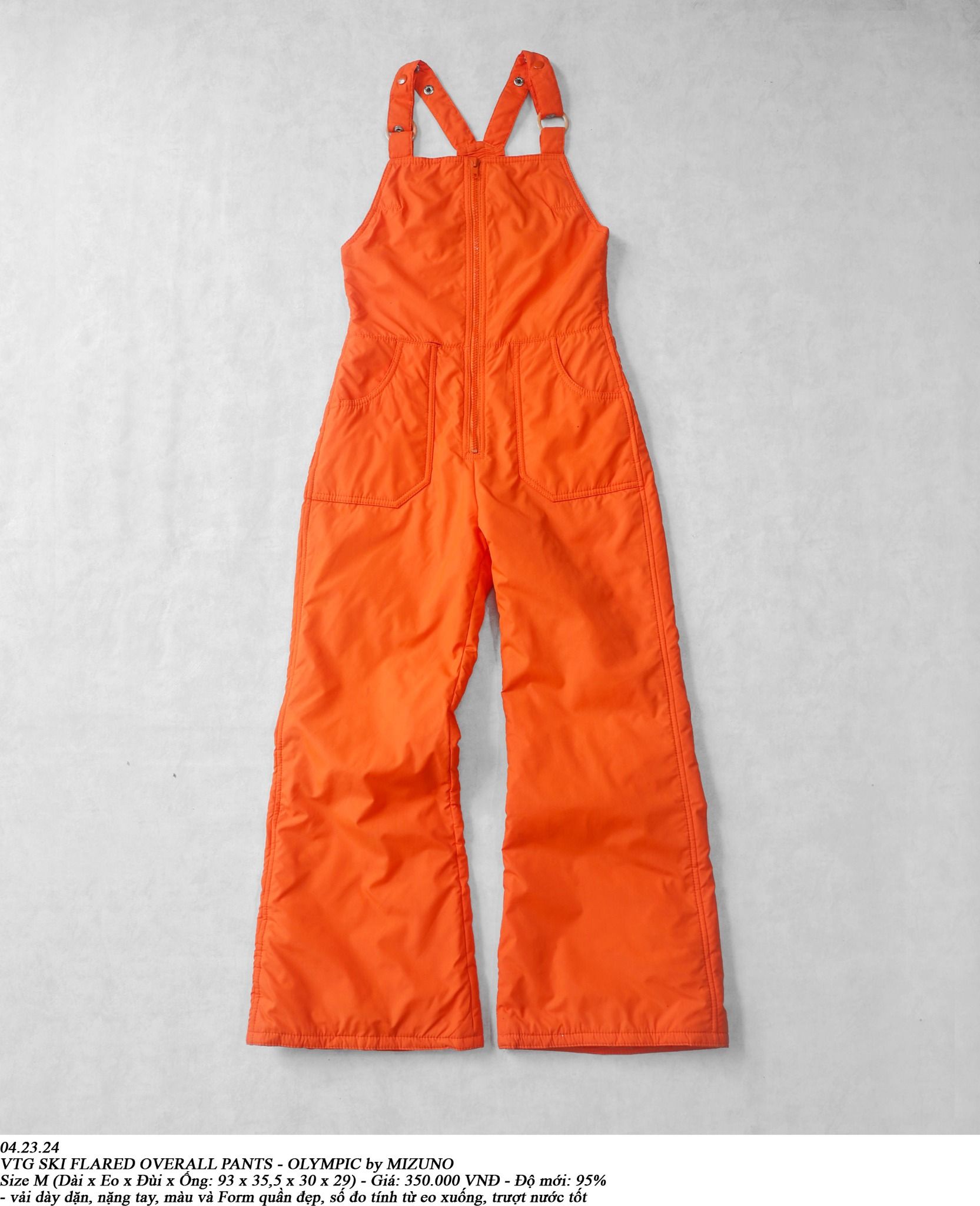  04.23.24 - VTG SKI FLARED OVERALL PANTS - OLYMPIC by MIZUNO 