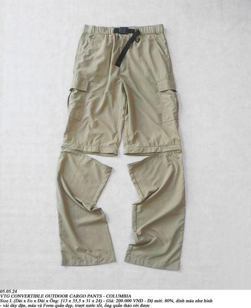  05.05.24 - VTG CONVERTIBLE OUTDOOR CARGO PANTS - COLUMBIA 